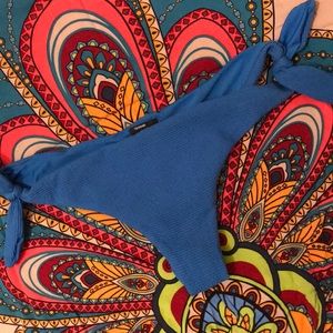 Blue tie swim bottoms (high hip or low hip